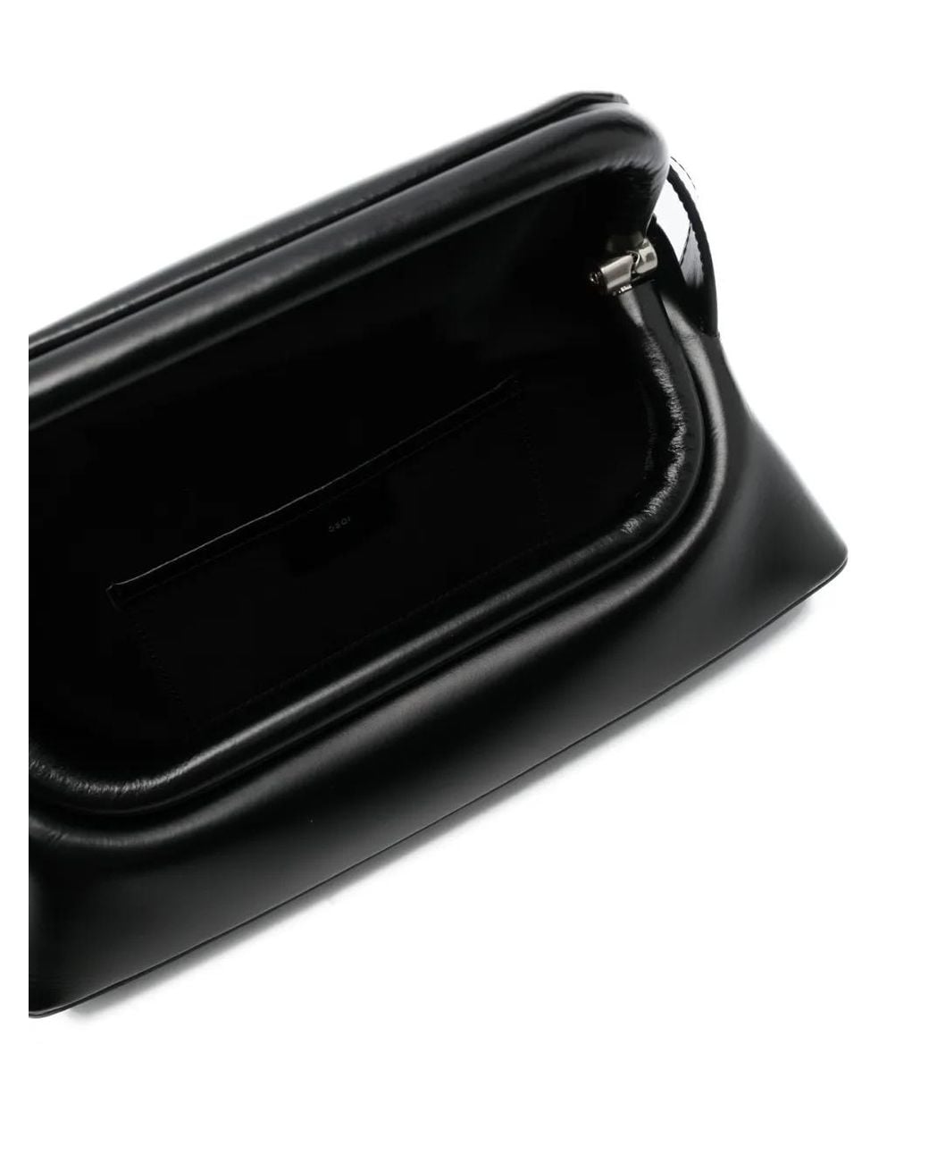 OSOI Black Folder Brot Leather Shoulder Bag