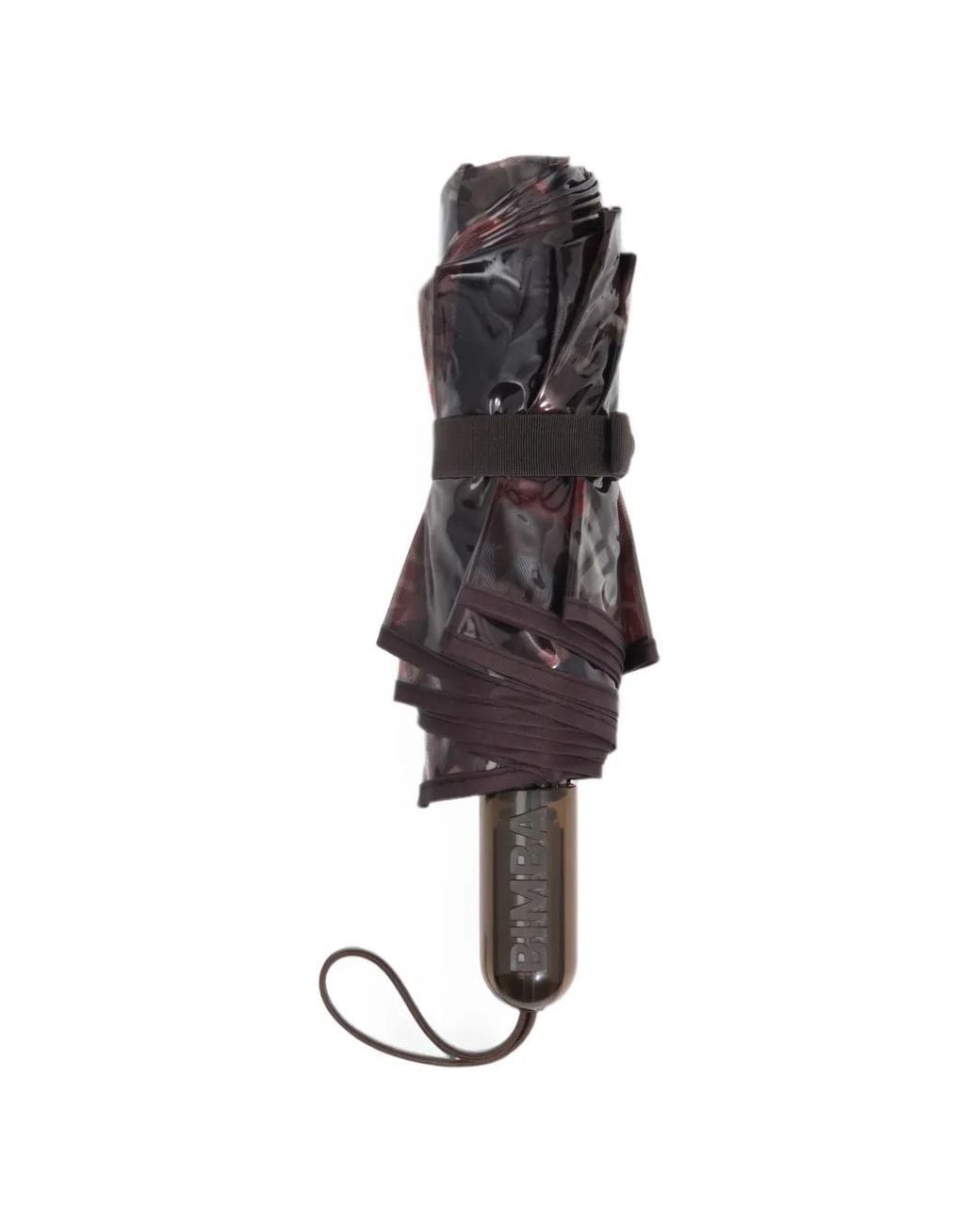 Bimba Y Lola White Smoky Burgundy Checked Print Umbrella
