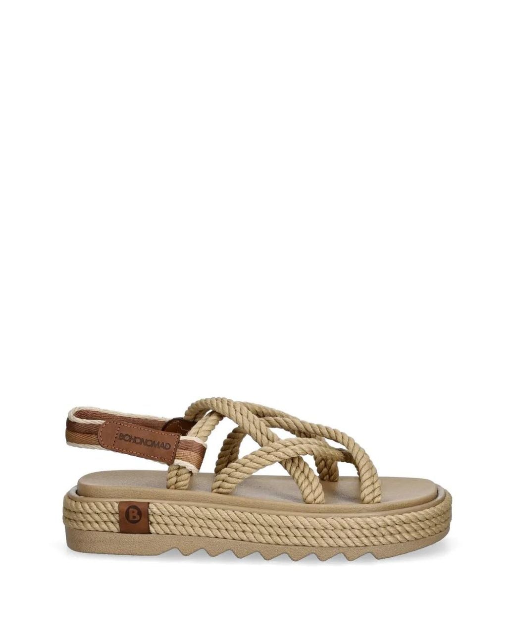 Bohonomad Natural Rope-Detail Platform Espadrilles