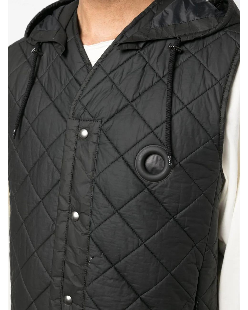 Craig Green Black Button-Up Quilted Gilet for men