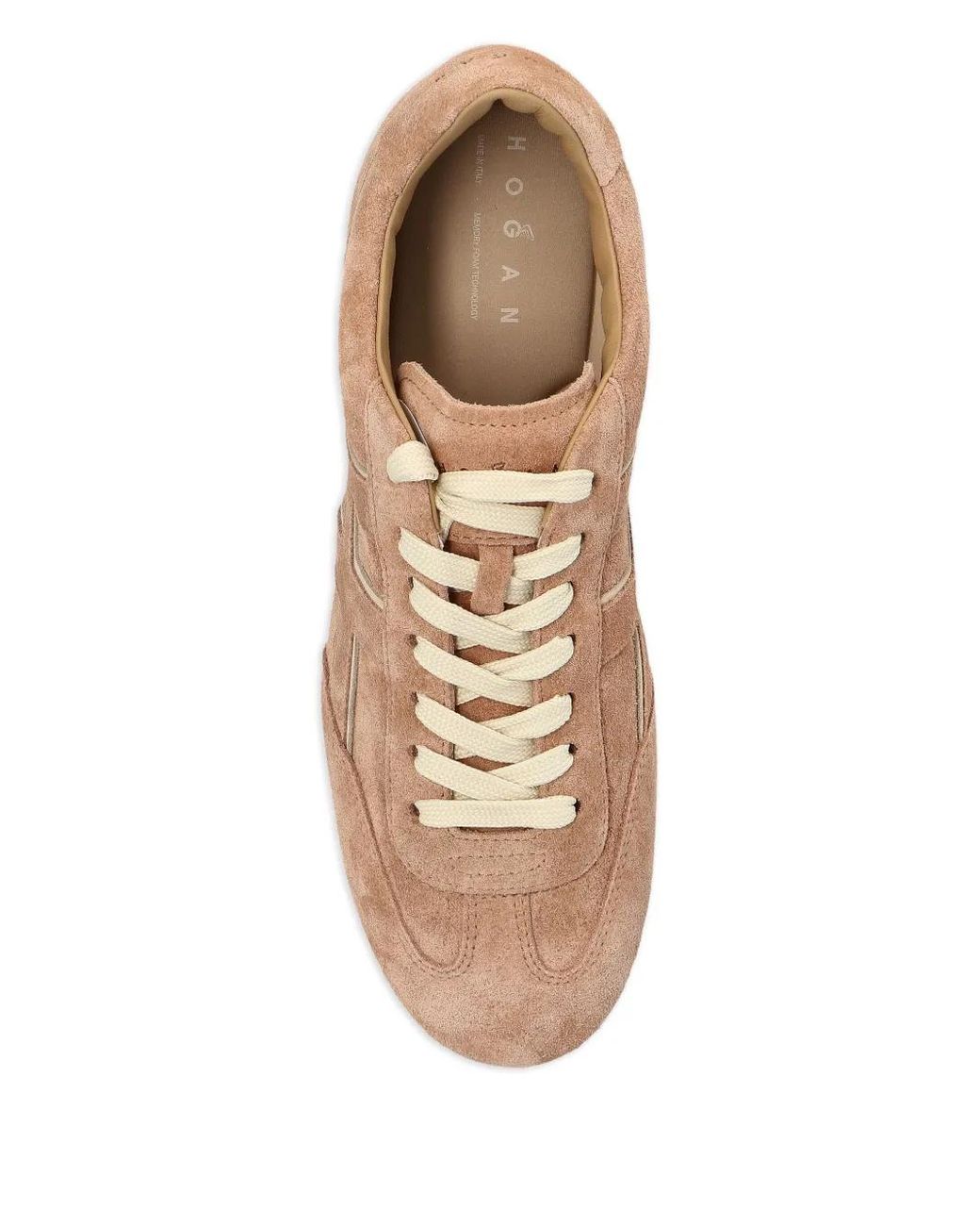 Hogan Brown Olympia H-Detail Leather Trainers