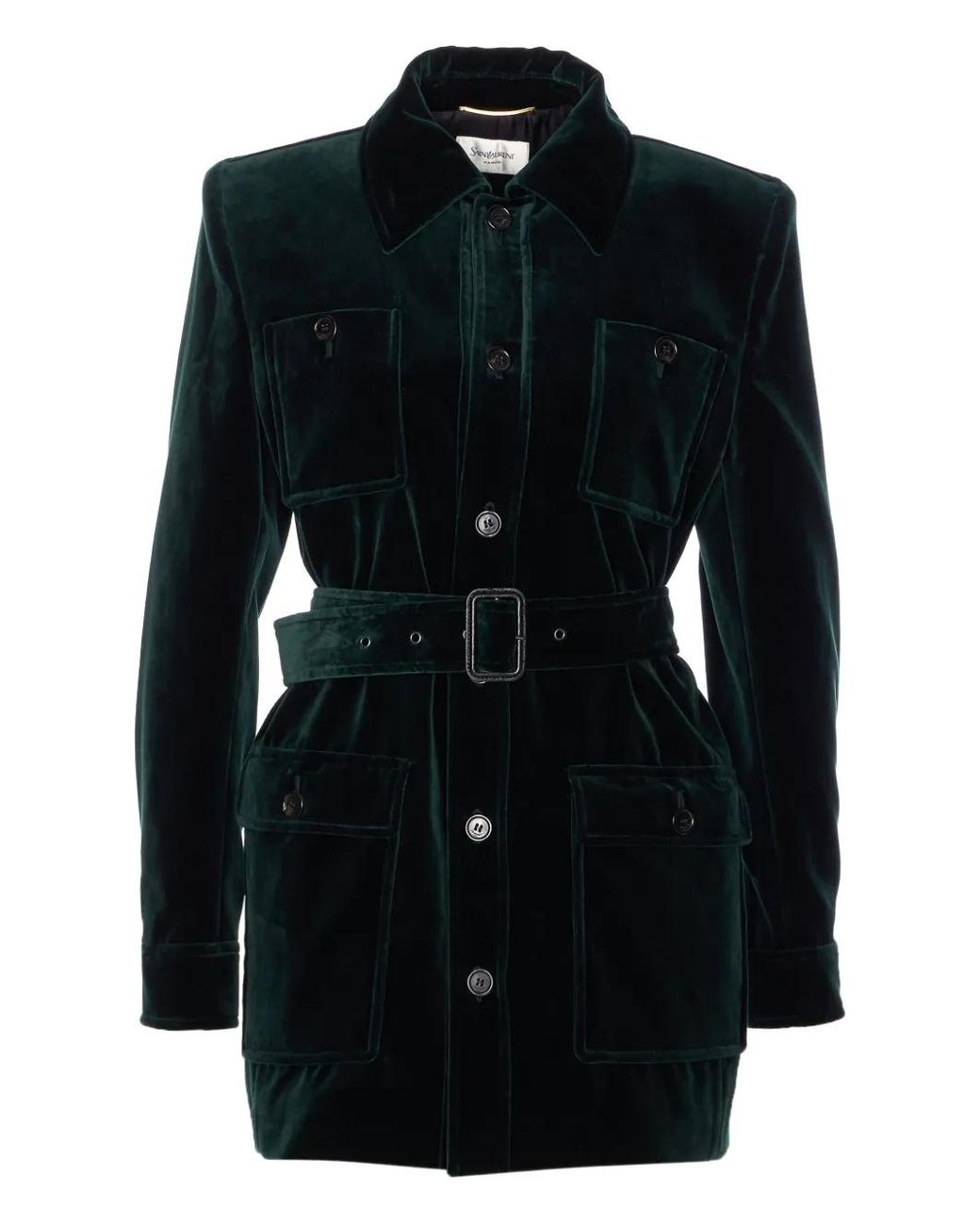 Saint Laurent Fluwelen Jack in het Green