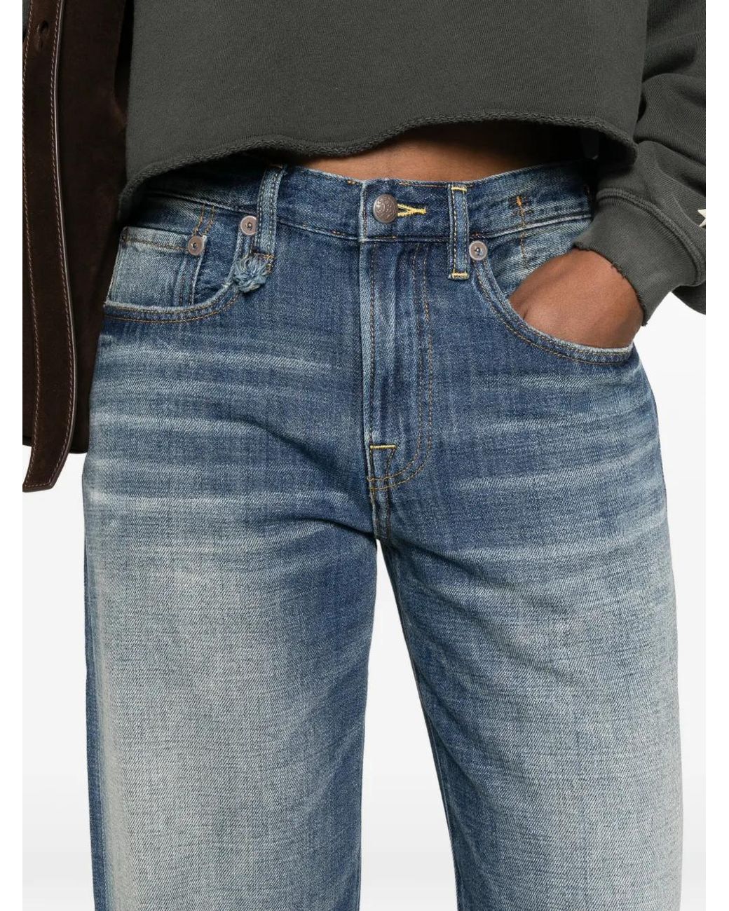 R13 Blue D'Arcy Loose Jean