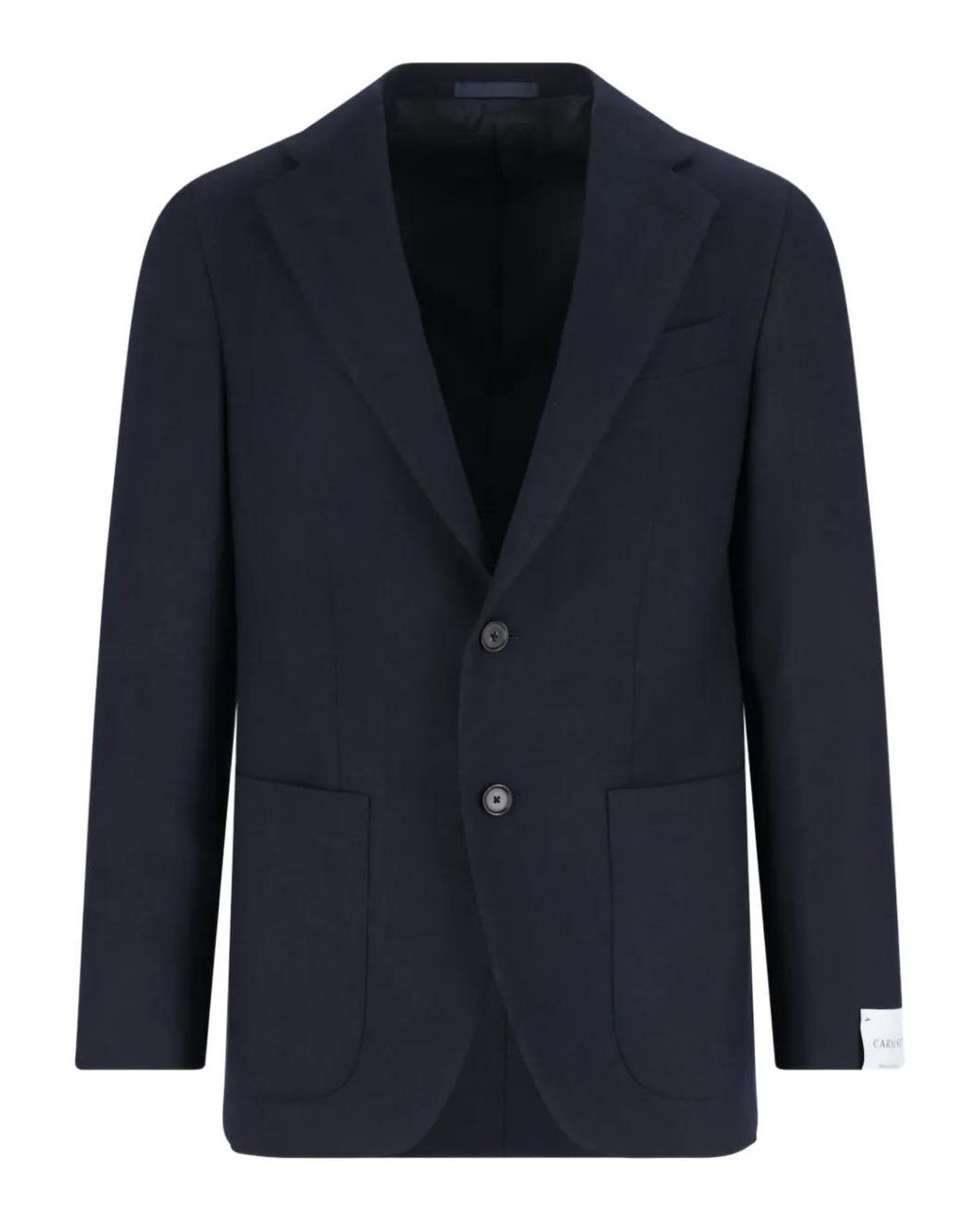 Caruso Blue Single-Breasted Blazer for men