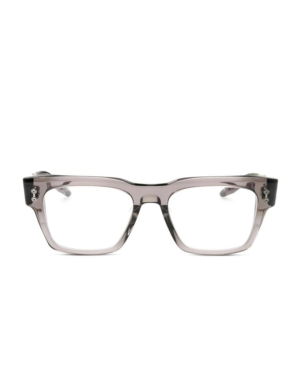 Akoni Brown Rectangle-Frame Glasses for men