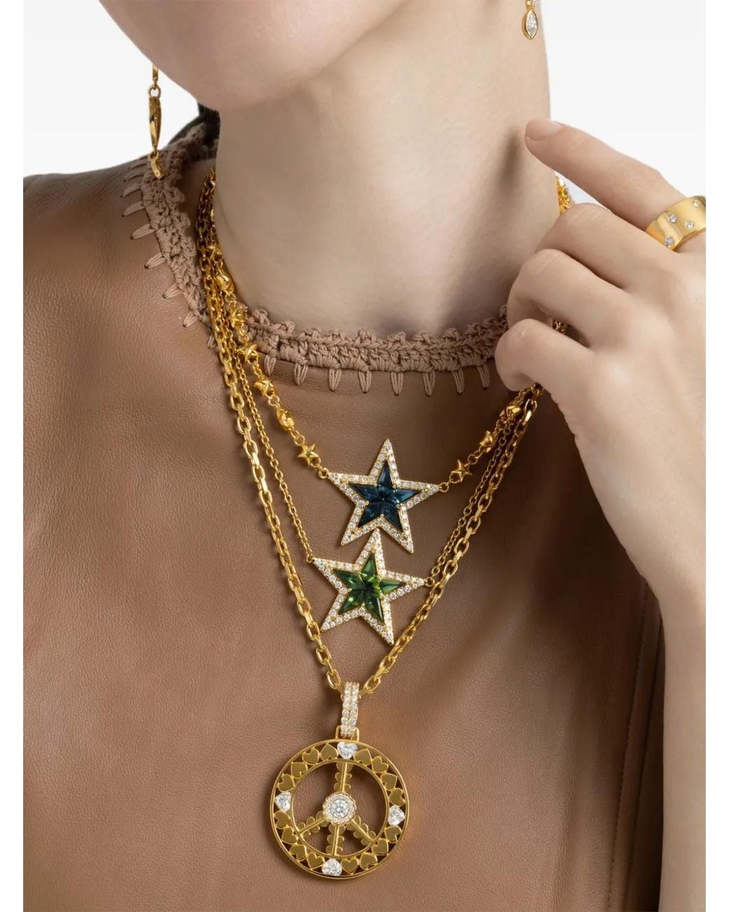 Buddha Mama Metallic Diamond-Cut Cable Chain Necklace