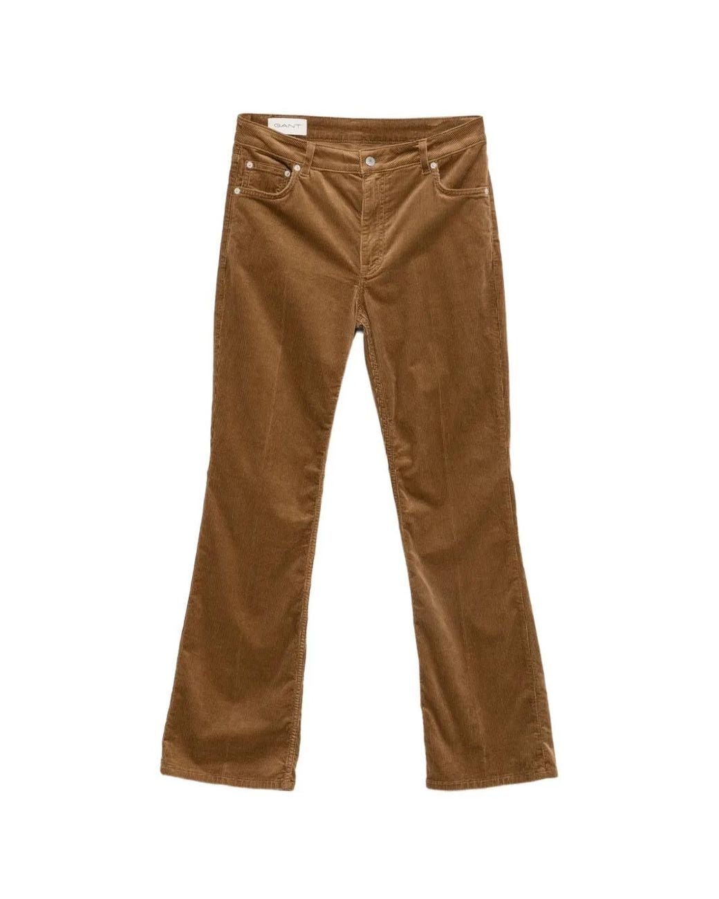 Gant Natural Corduroy Flared Trousers