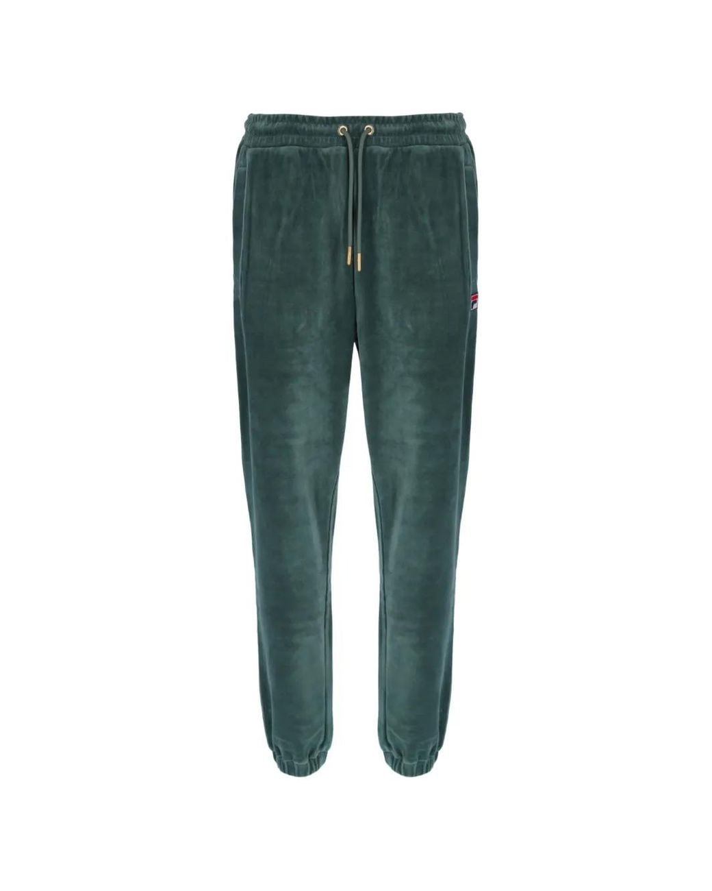 Fila Green Sullivan Velour Track Pants for men