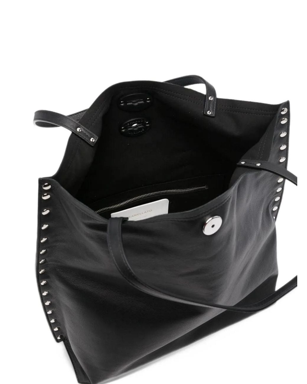 Zanellato Black A' Spasso Leather Tote Bag