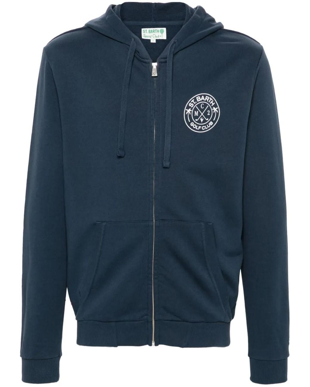 Mc2 Saint Barth Blue Danny Zip-Up Hoodie for men