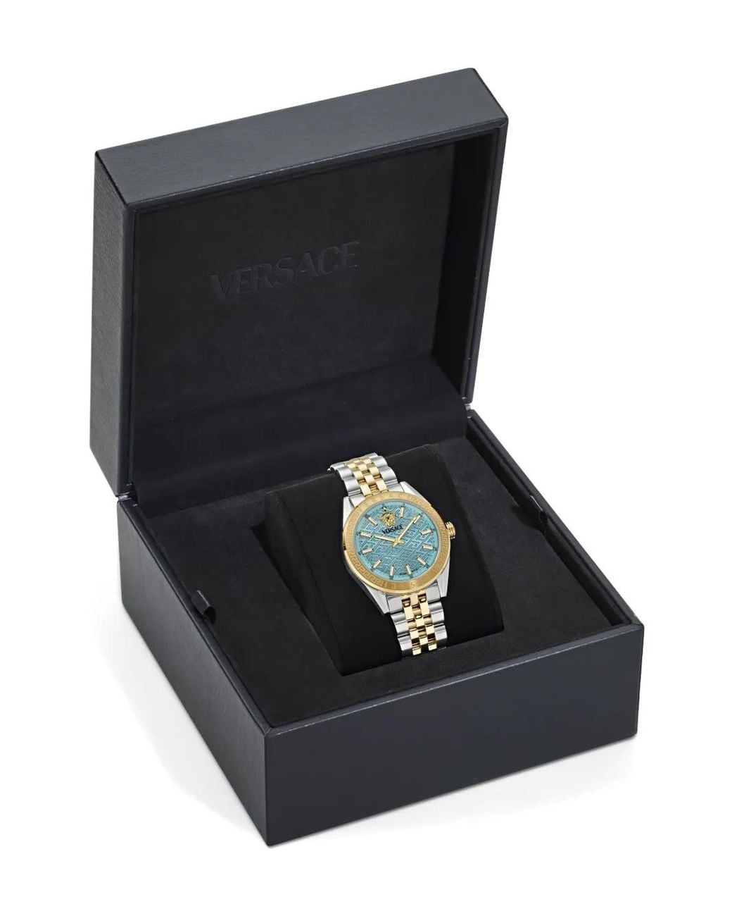 Versace V-Code Lady 36Mm Horloge in het Blue