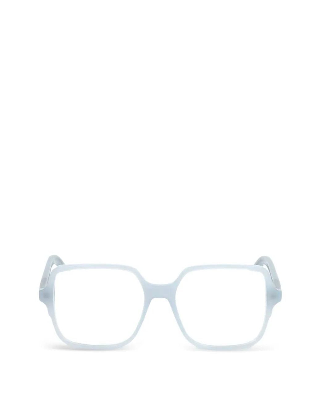Givenchy White Geometric-Frame Glasses