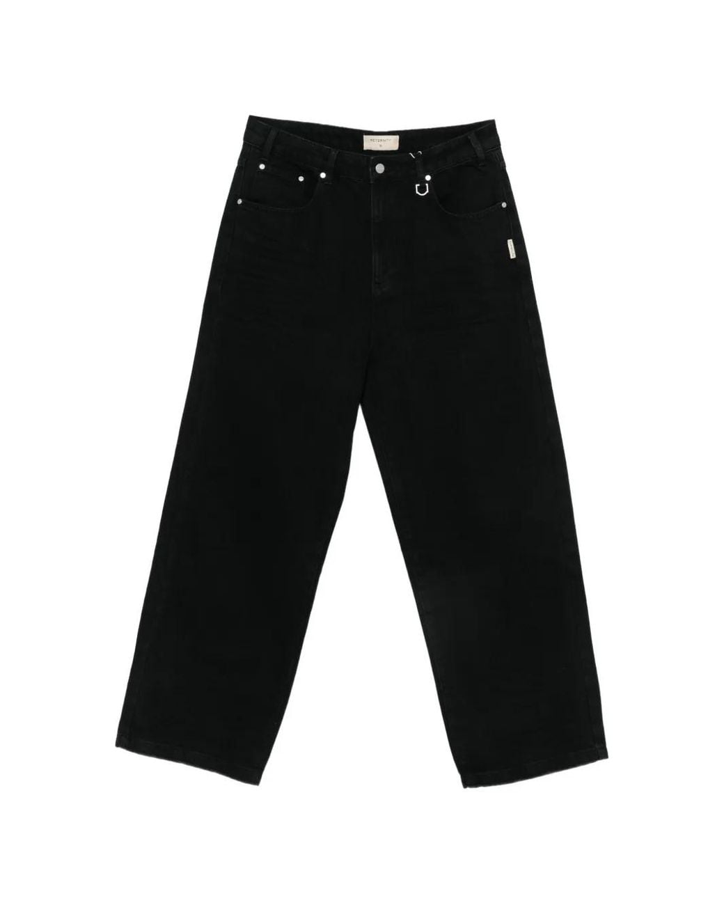RETERNITY Black Jean Ample À Logo for men