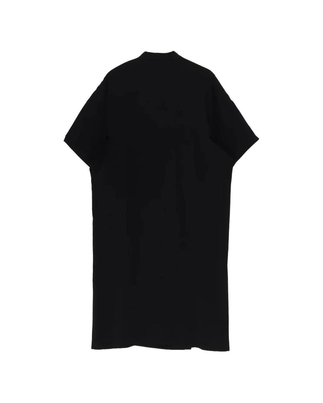 Yohji Yamamoto Black Tie-Neck Shirt for men
