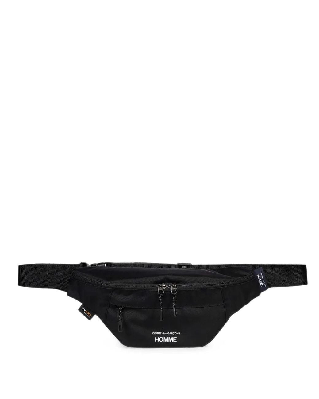 Comme des Garçons Black Logo-Print Buckle-Fastening Belt Bag for men