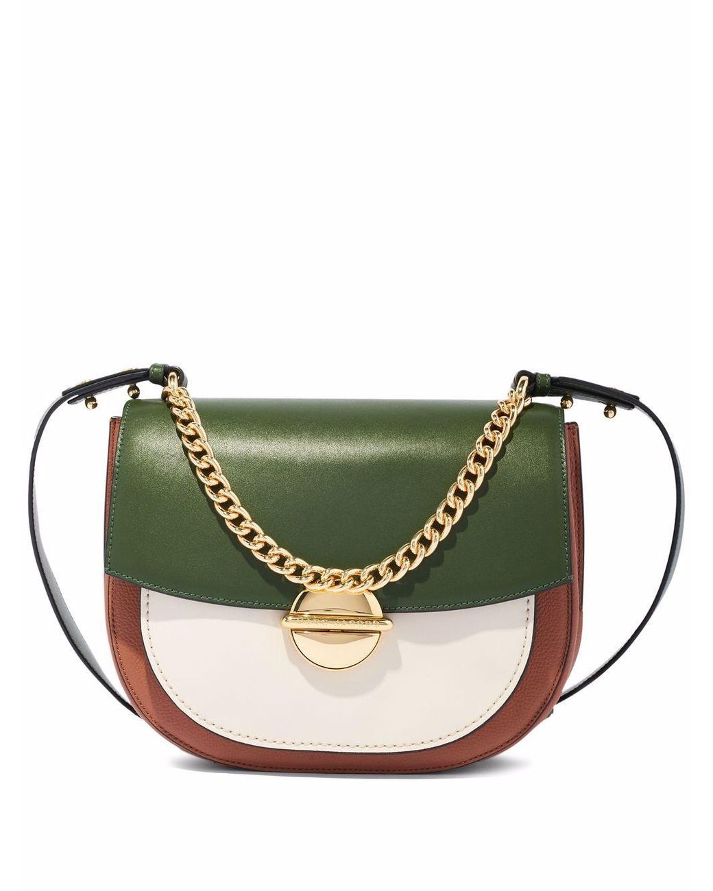 Marc Jacobs The Tuck Lock Saddle Bag in Green | Lyst UK
