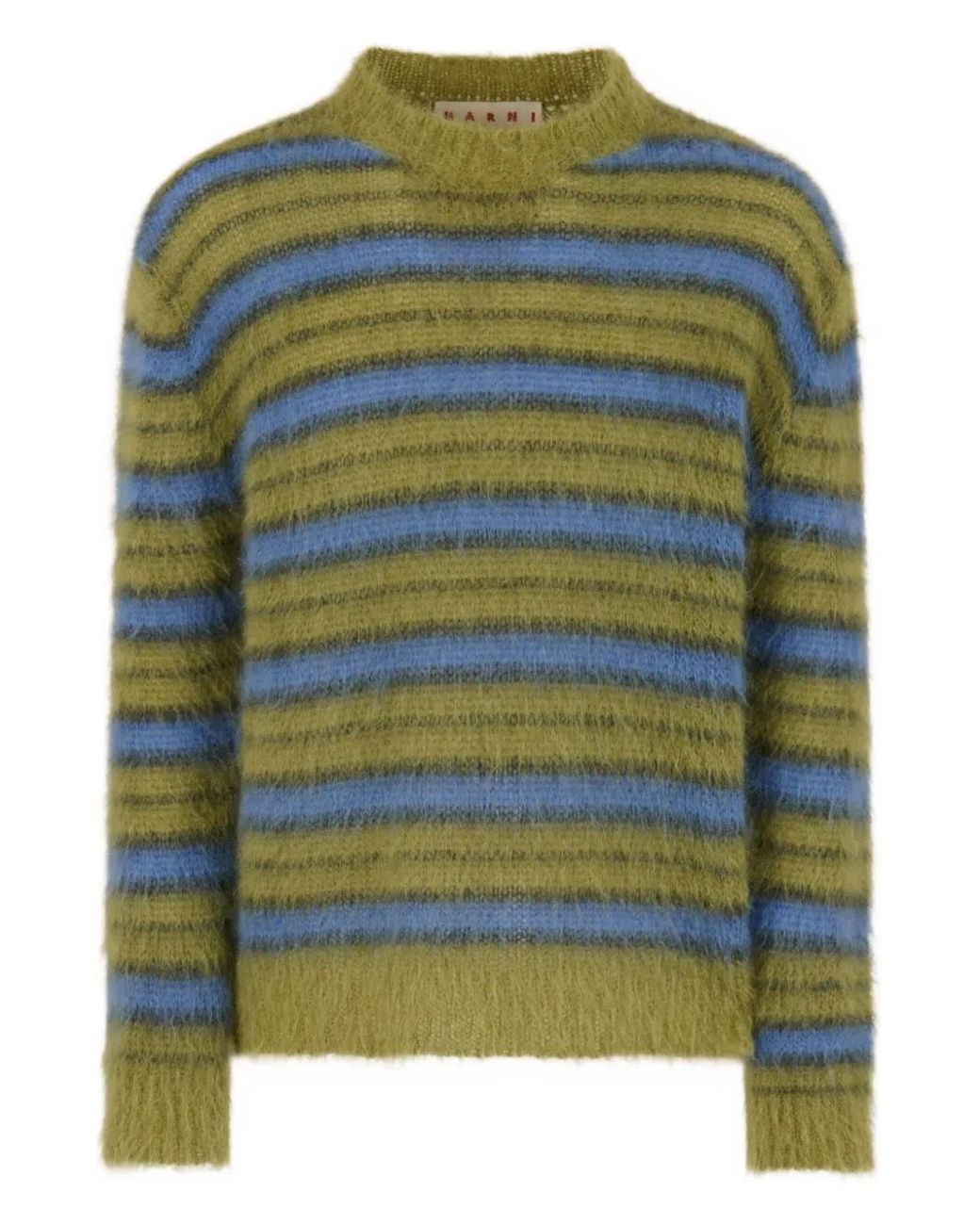 Marni Green Crew Neck Long Sleeves Sweater for men