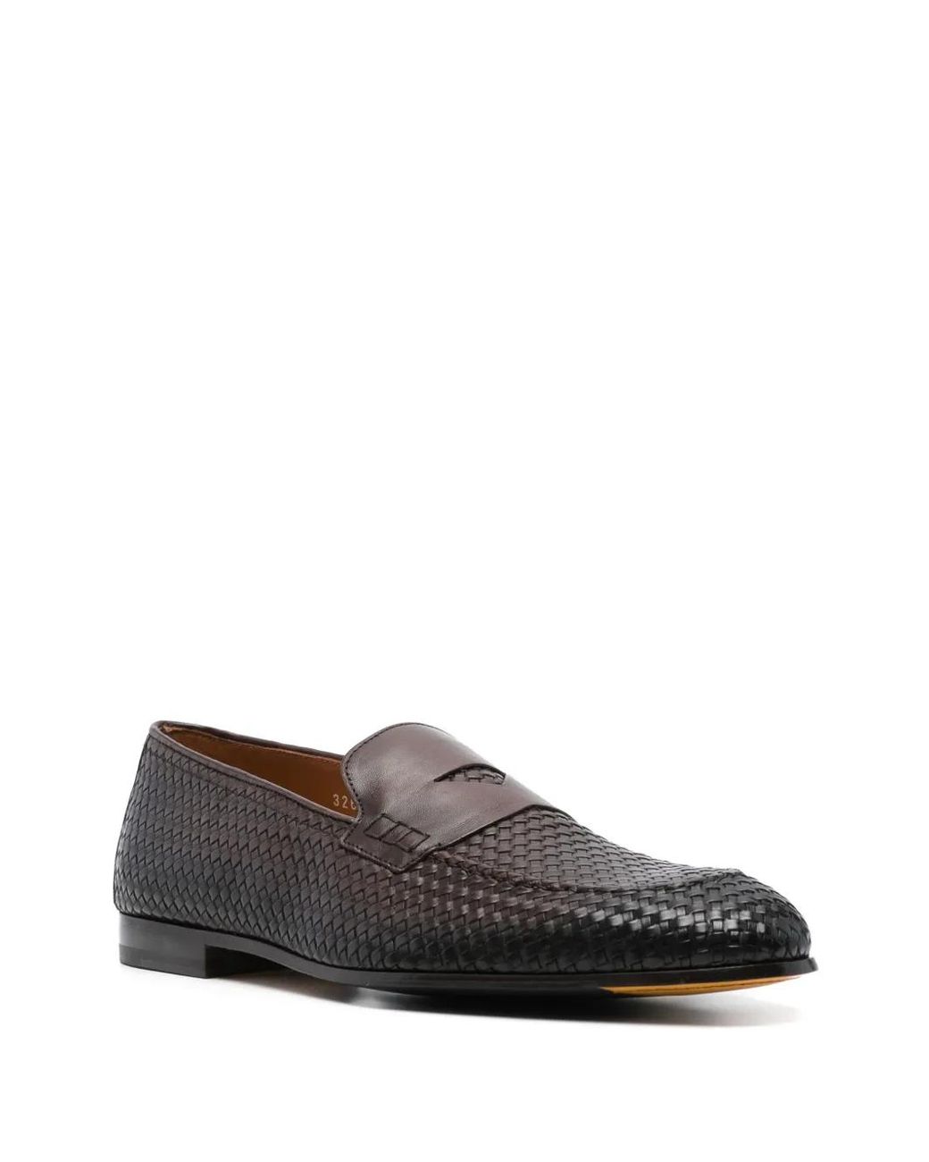 Doucal's Gray Leather Loafers for men