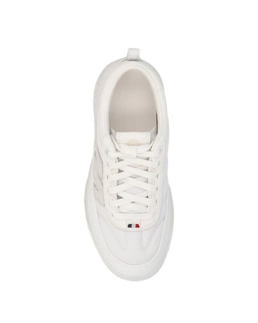 Moncler White Altive Nubuck & Suede Trainers for men