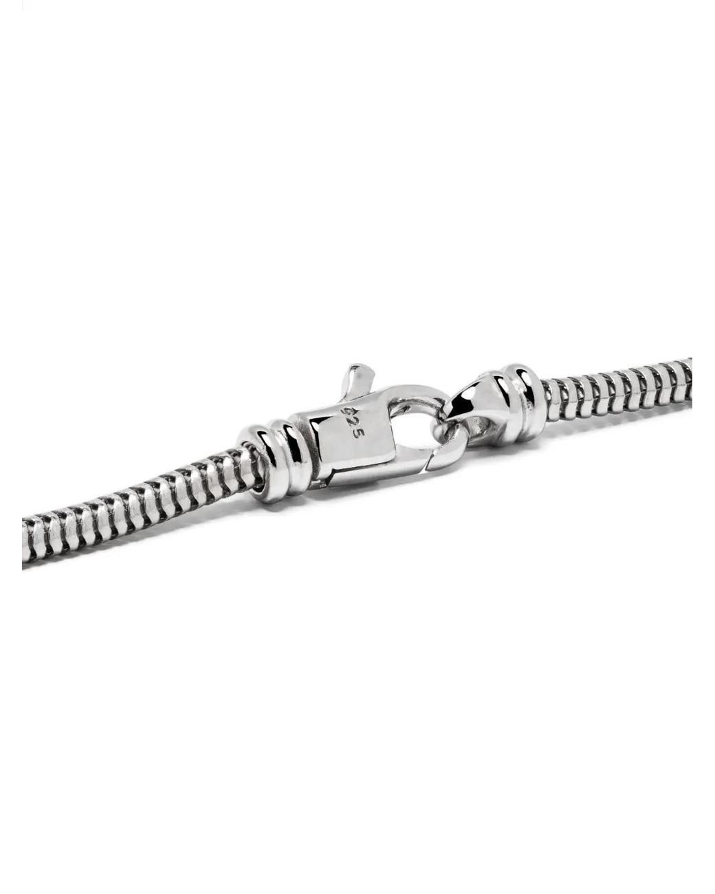 Tom Wood Metallic Snake Chain Slim Necklace