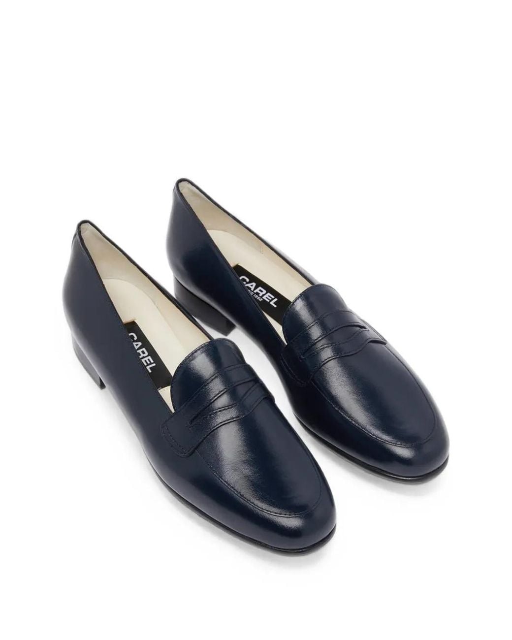 CAREL PARIS Blue Mocassins 2100 En Cuir