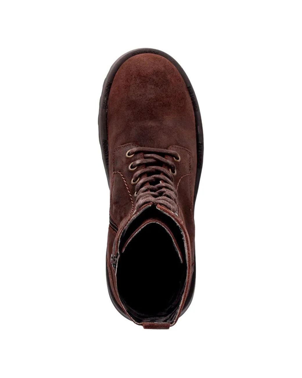 Fly London Brown Lace-Up Platform Boots
