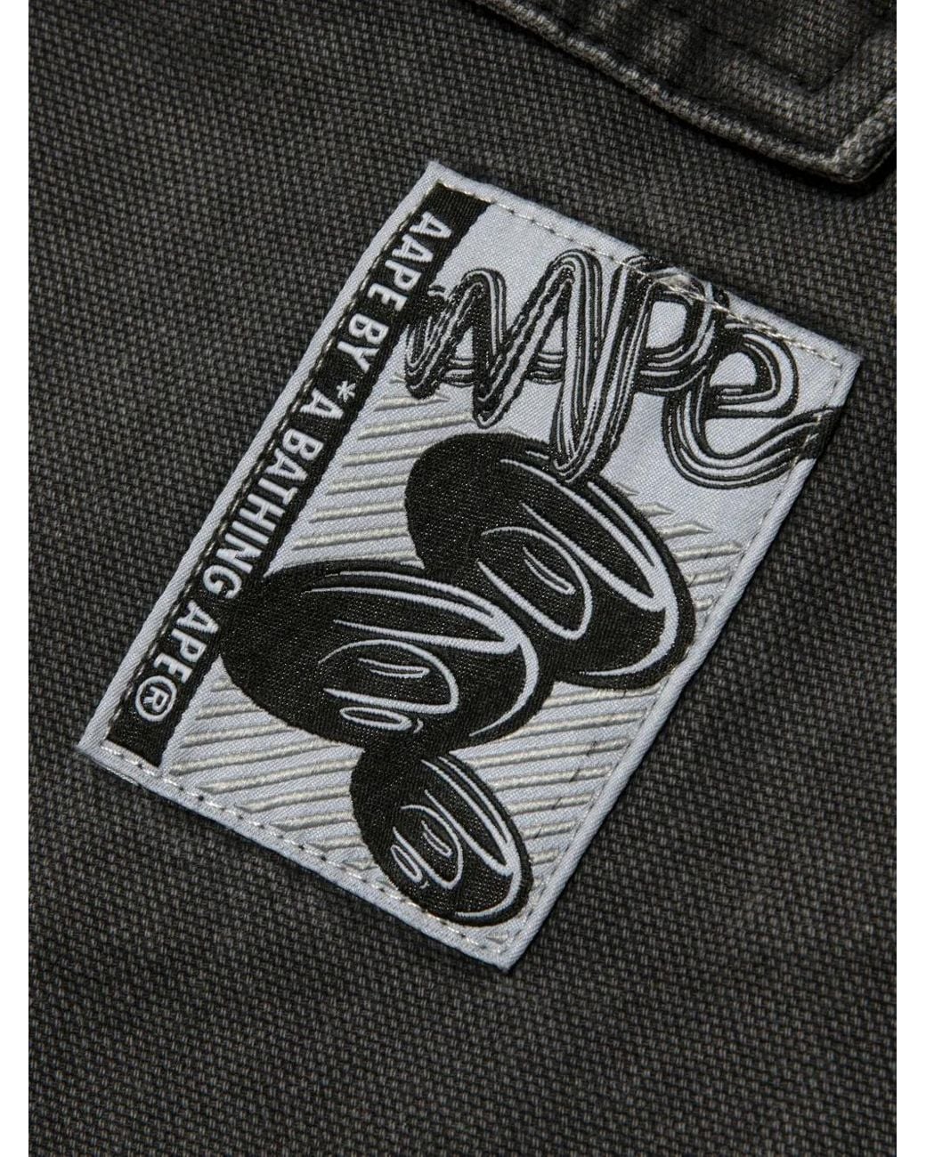 Pantalones Cargo Con Parche Aape By A Bathing Ape de hombre de color Gray