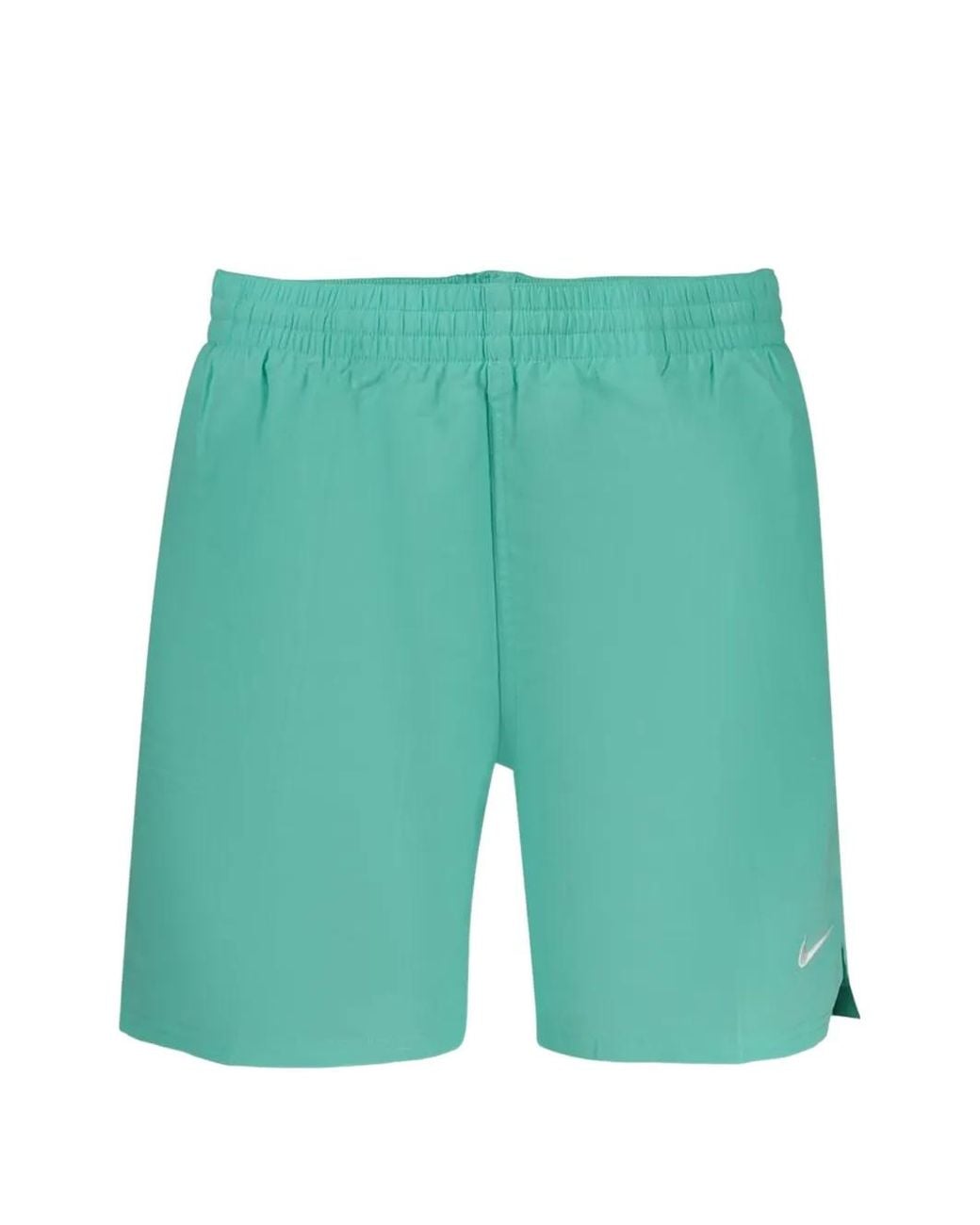 Nike Green Logo-Embroidered Swim Shorts for men