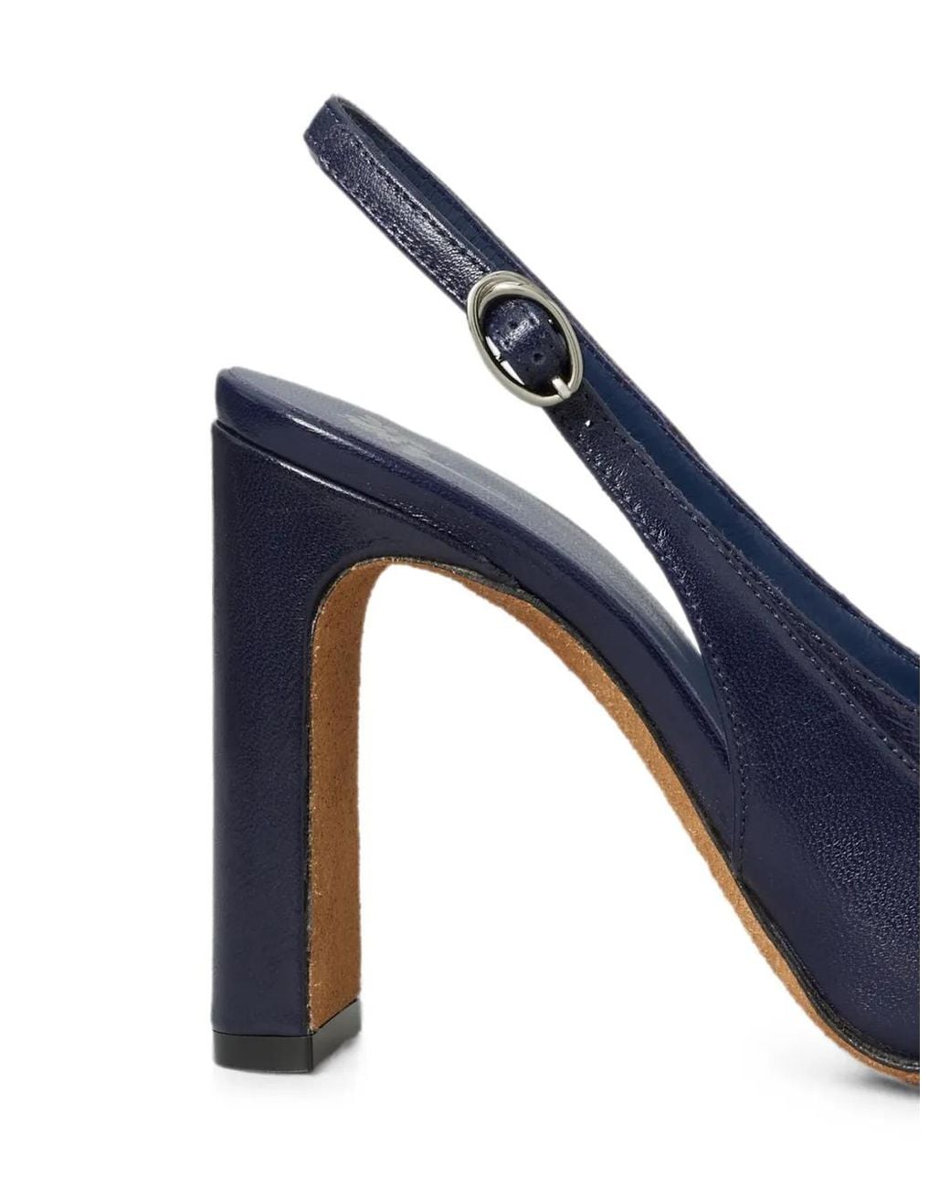 Tory Burch Blue Runway Chain Slingback Pumps