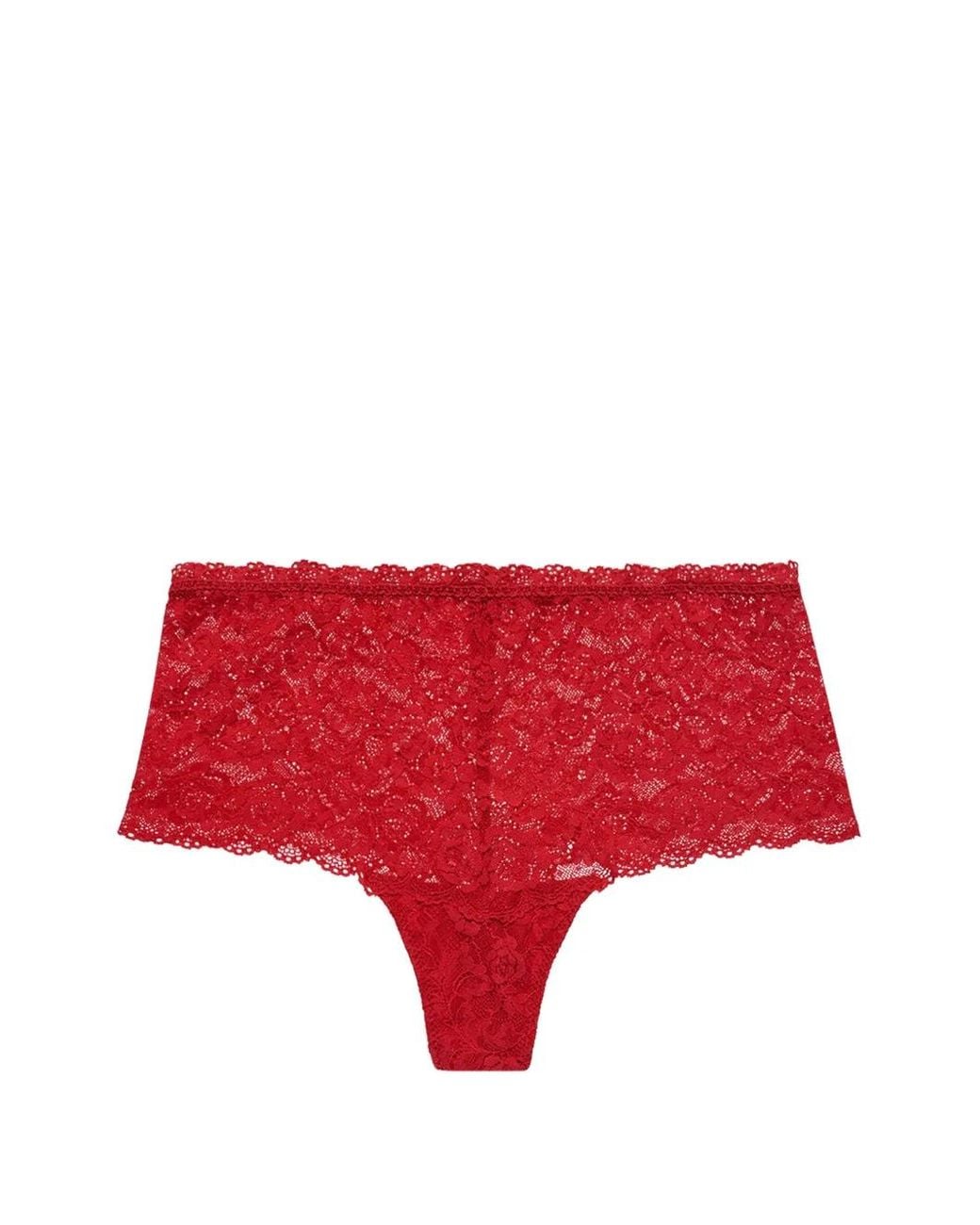 Aubade Red Rosessence Lace Briefs