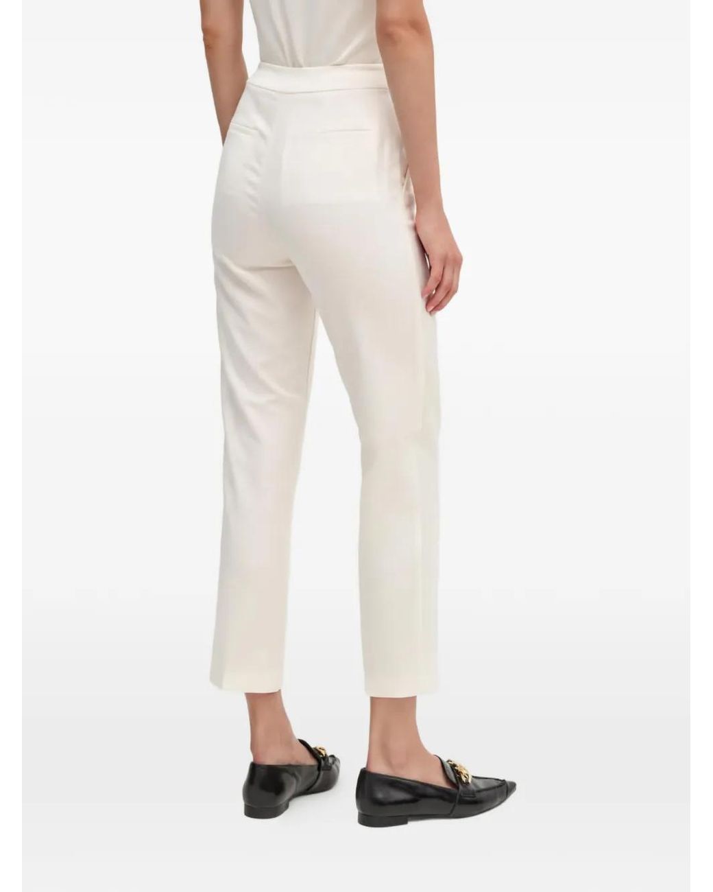 Benetton Natural Button-Closure Trousers