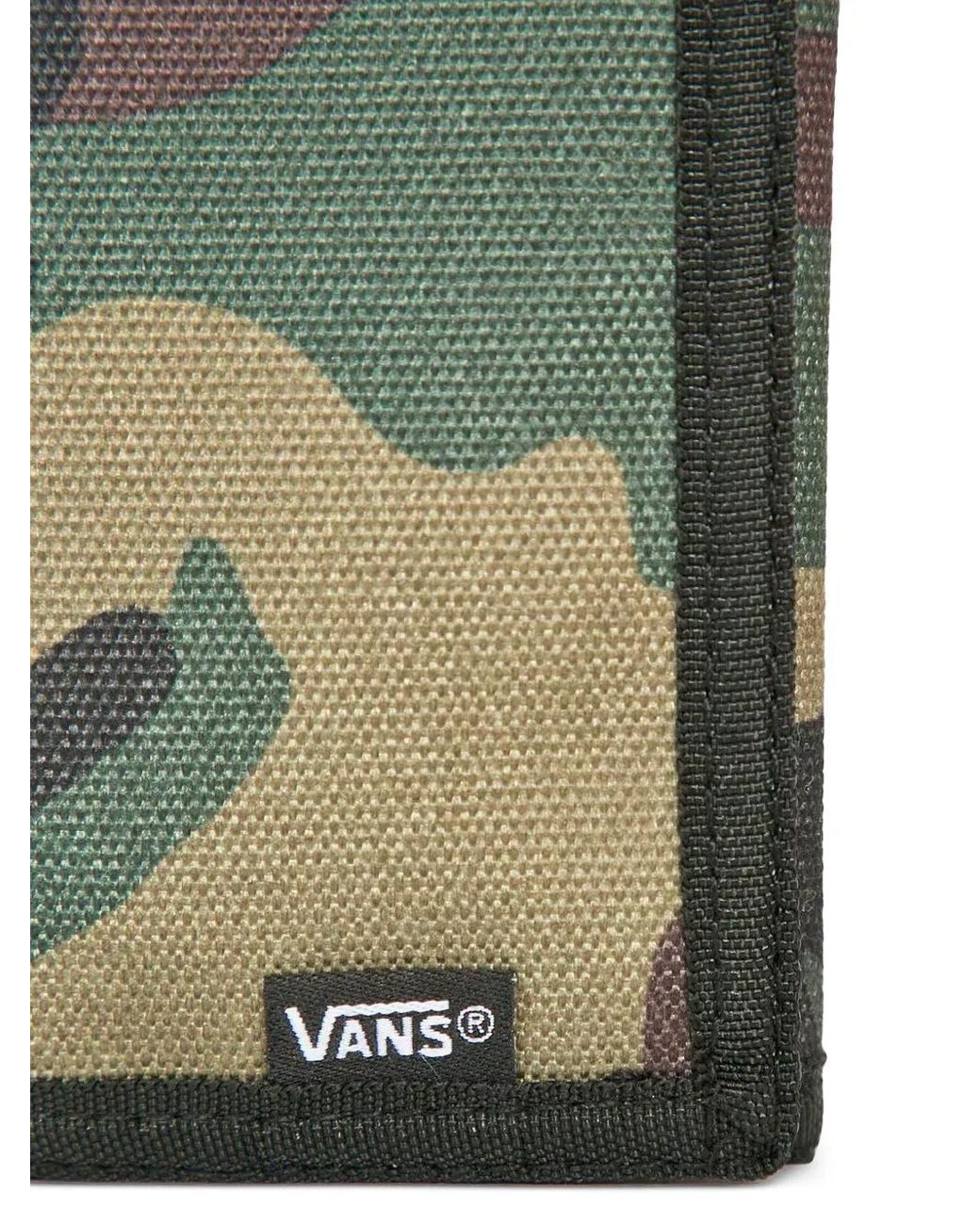 Vans Green Camouflage-Pattern Wallet for men