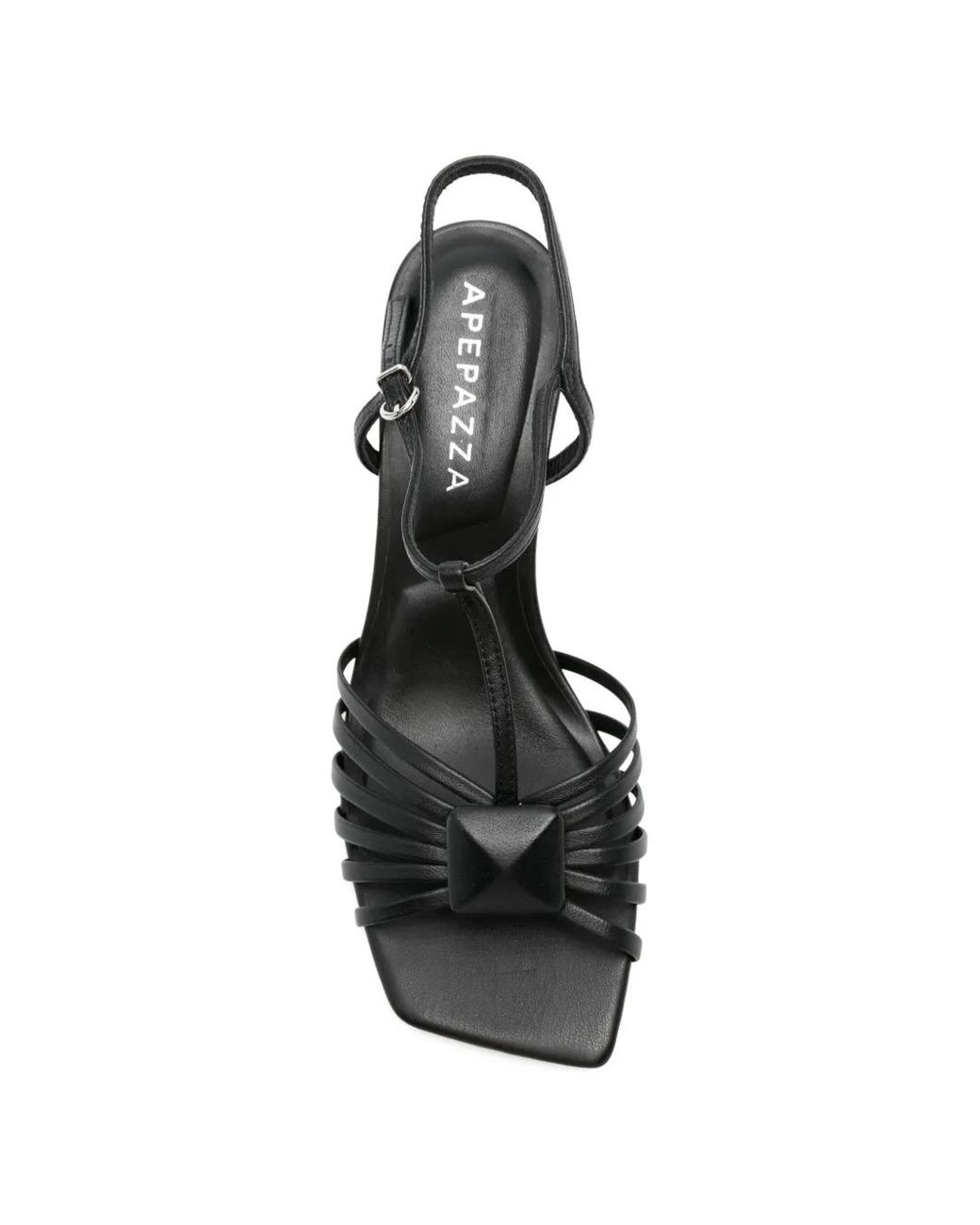 Apepazza White Aster T-Strap Leather Sandals