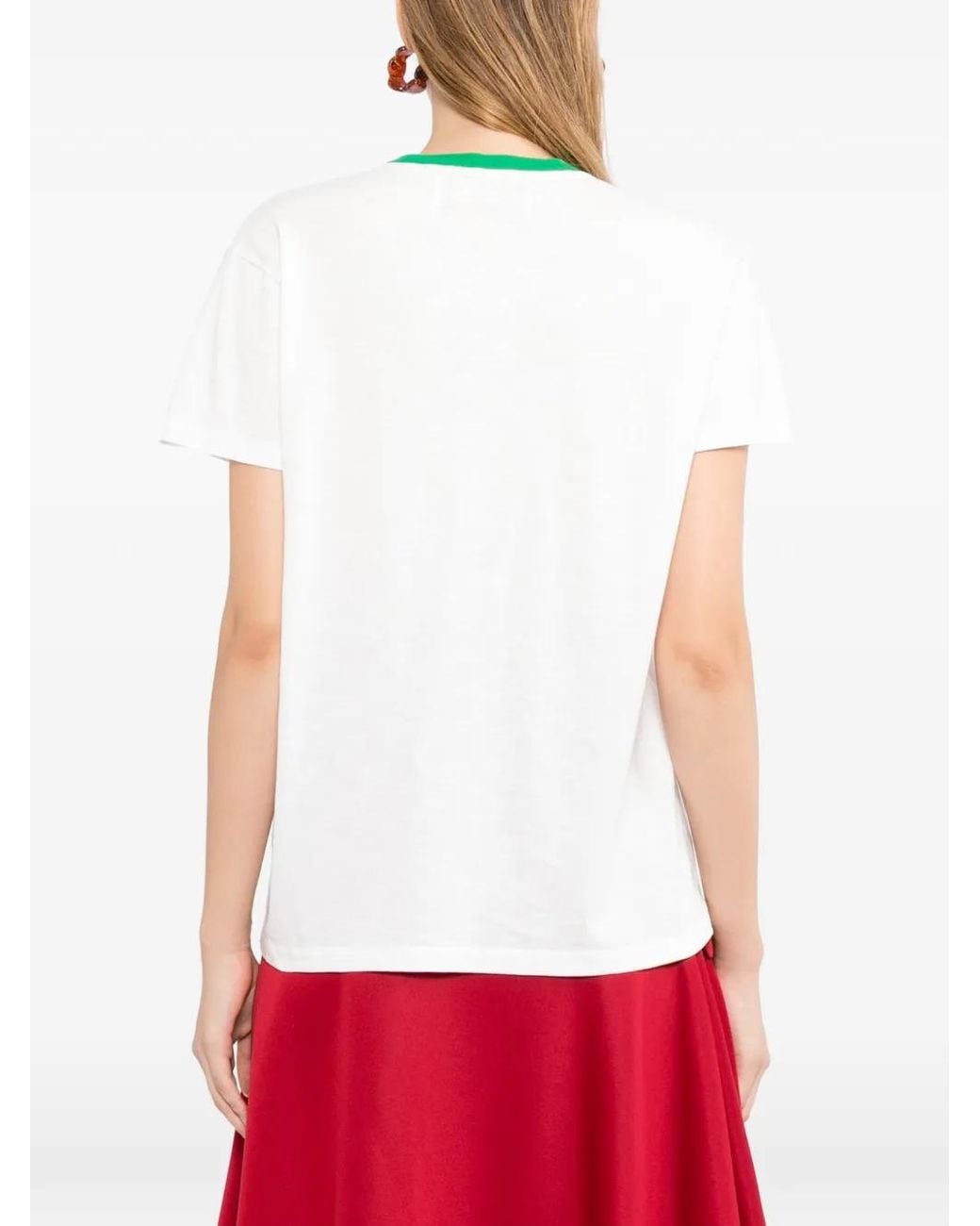 MIRA MIKATI Blue Lowly Worm X Lowly Embroidered T-Shirt