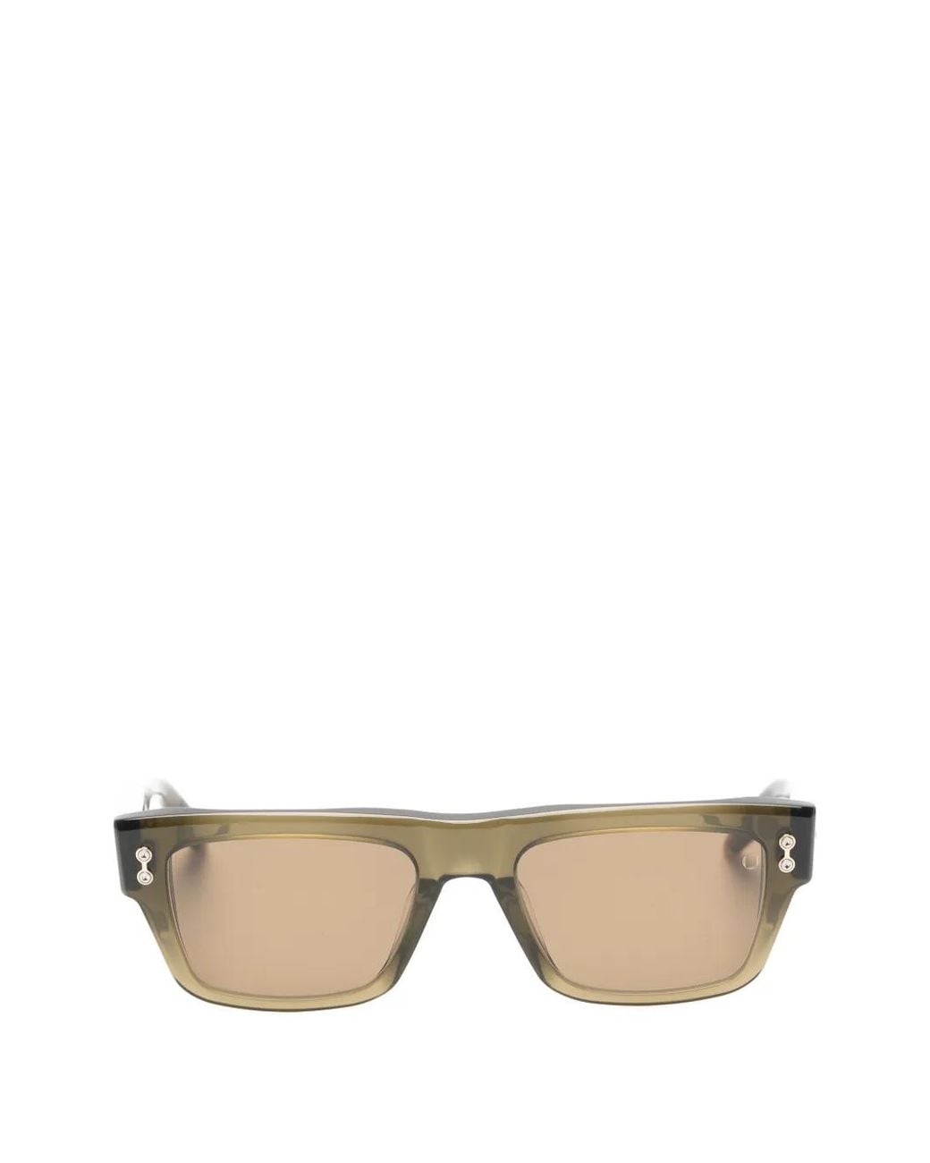 Akoni Natural Leo Rectangle-Frame Sunglasses