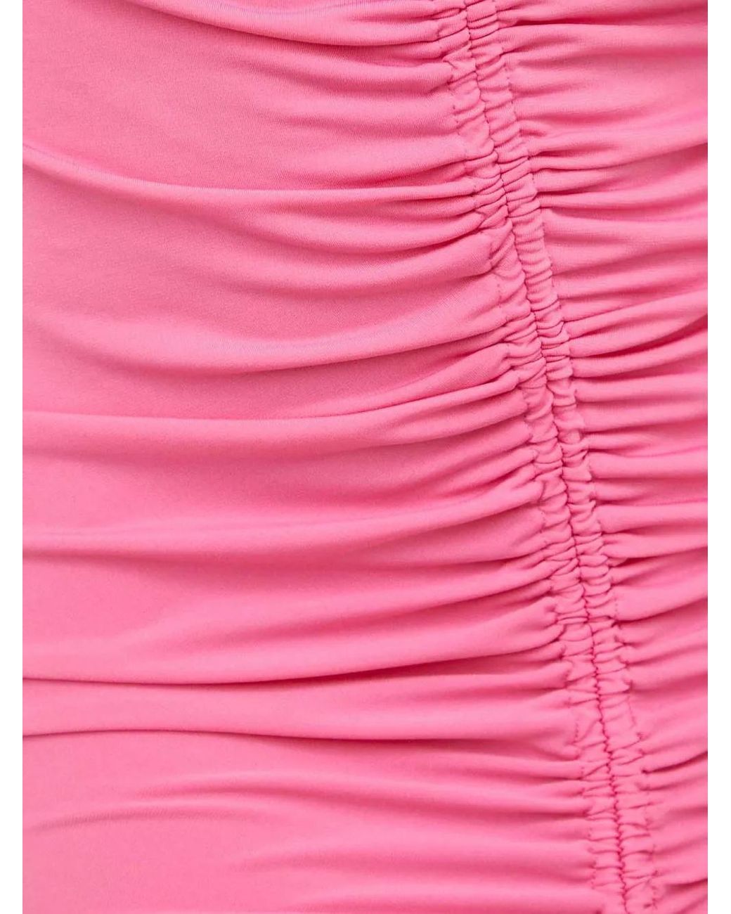 Day Birger et Mikkelsen Pink V-Neck Ruched Mini Dress