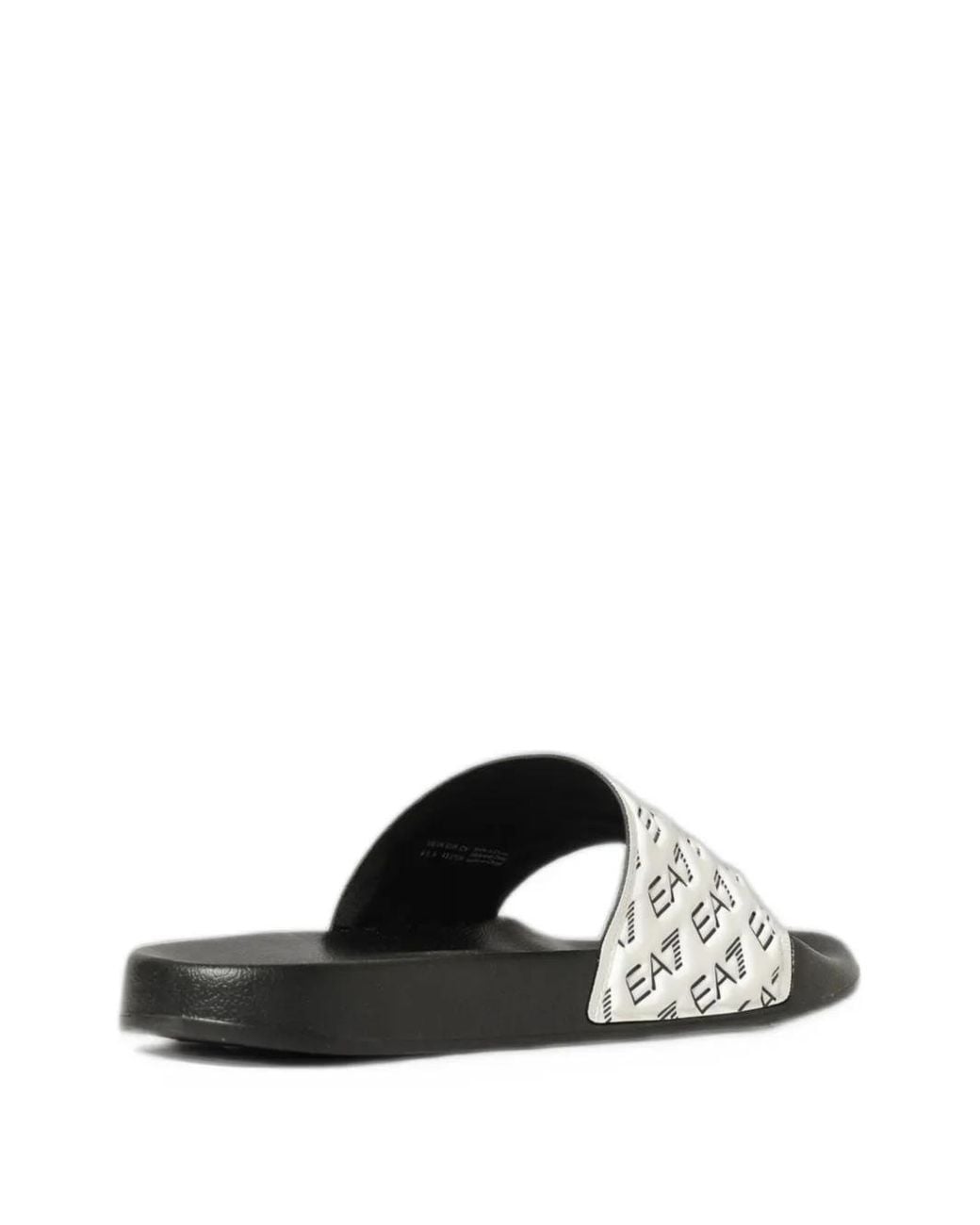 EA7 White Logo-Print Sandals for men