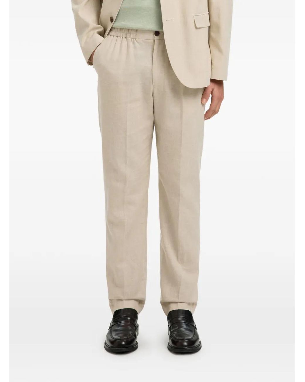 SELECTED Hose Mit Elastischem Bund in Natural für Herren