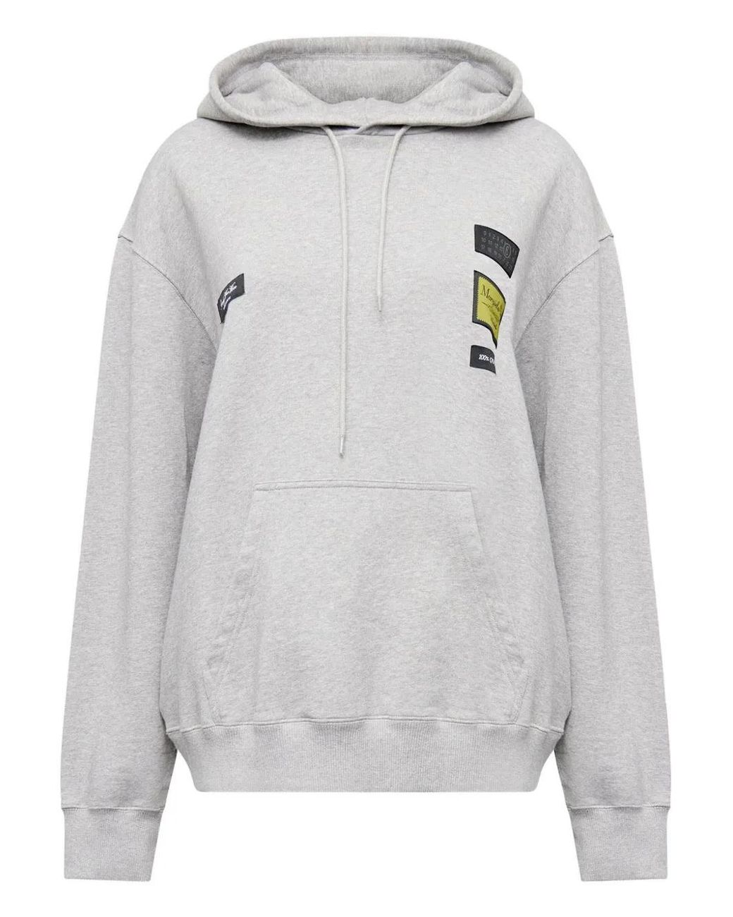 MM6 by Maison Margiela Gray Patch Hooded Jacket