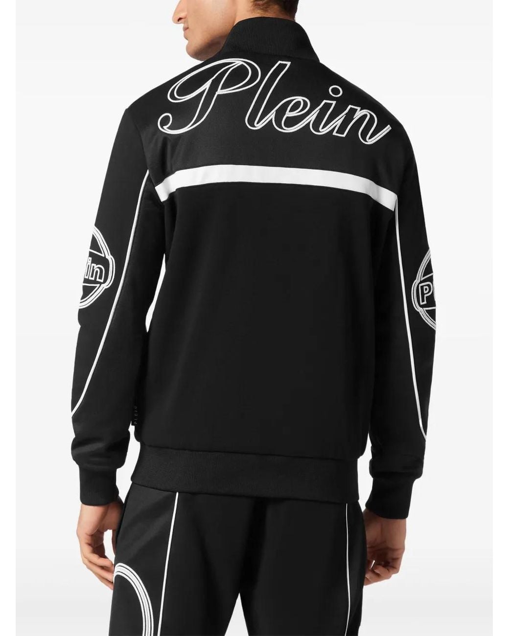 Philipp Plein Black Racing Club Sweatshirt for men