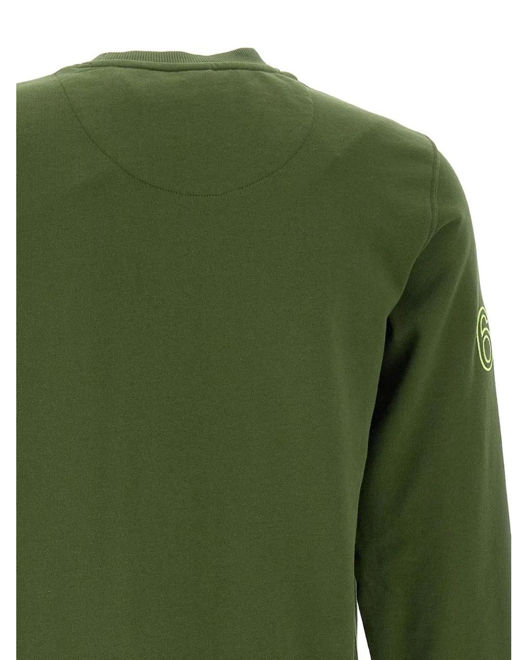 Sun 68 Green Cotton Sweater for men