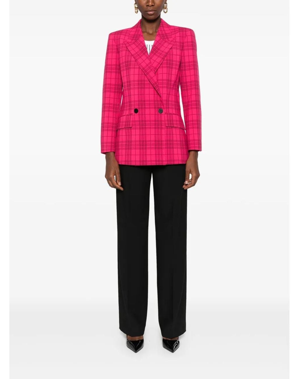 HUGO Pink Checked Jacket