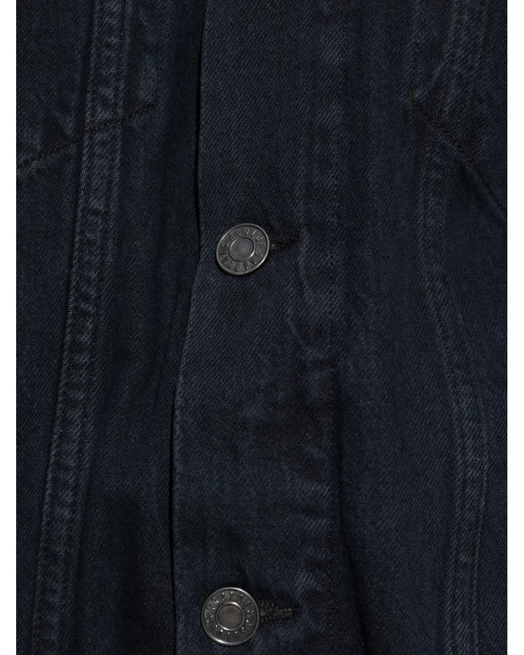 Agolde Blue Rubik Peplum Jacket