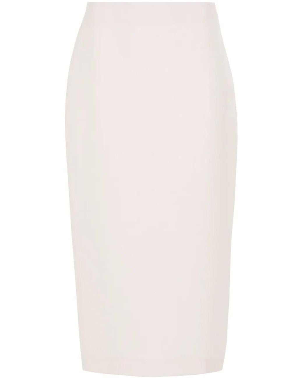 The Row White Bartellette Pencil Skirt