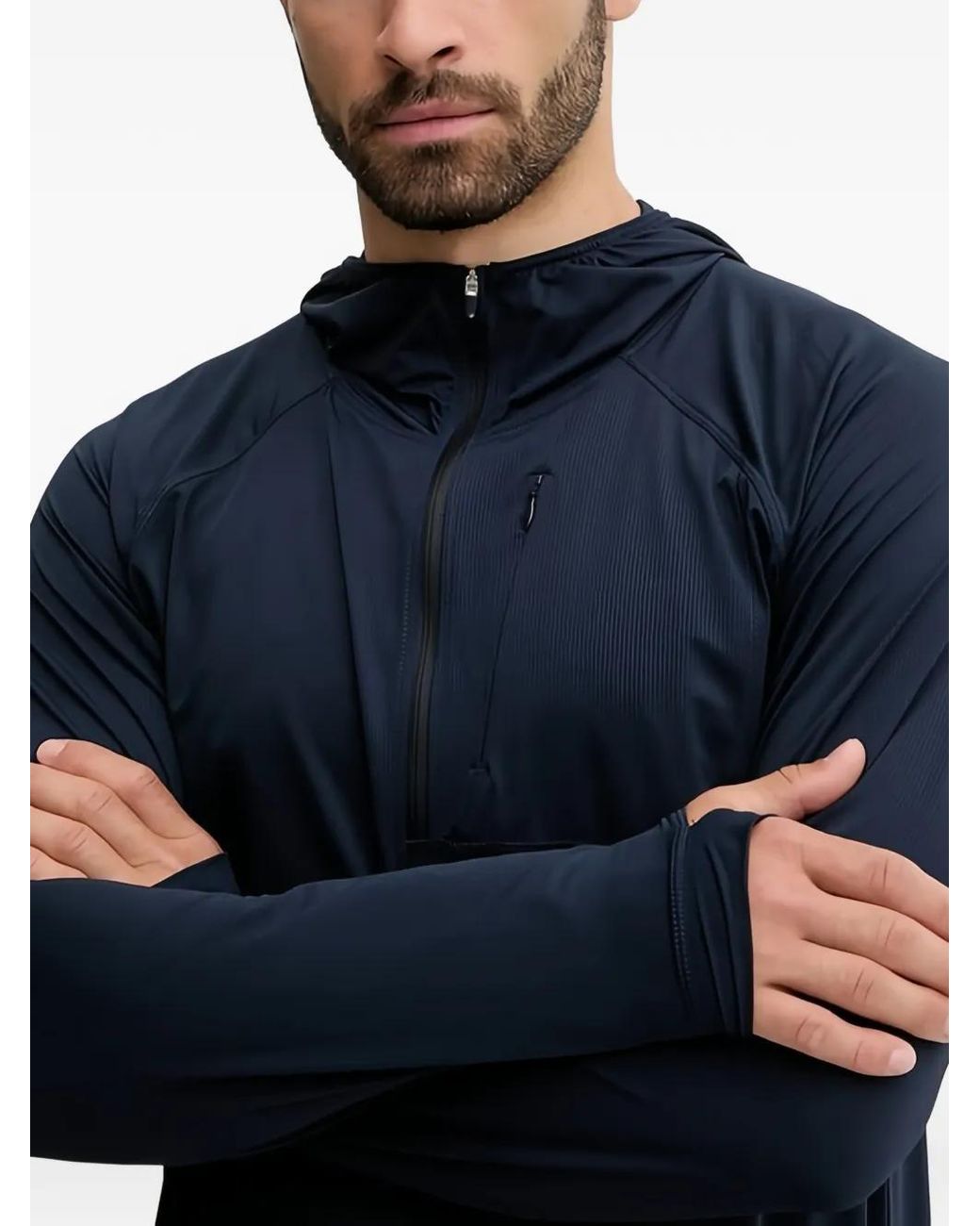 Helly Hansen Blue Shine Solen Half-Zip Hoodie for men