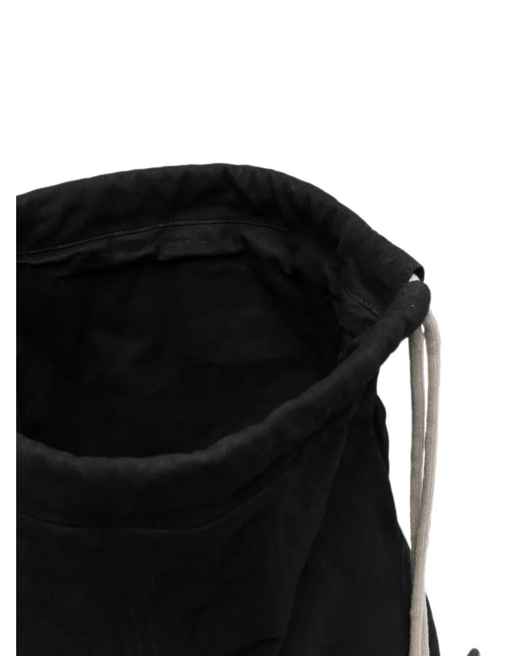 Rick Owens Black Drawstring-Fastening Backpack