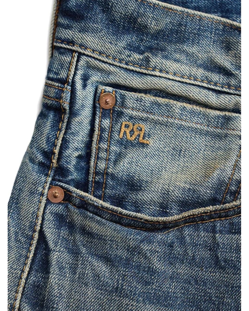 RRL Jeans Met Knoopsluiting in het Blue voor heren