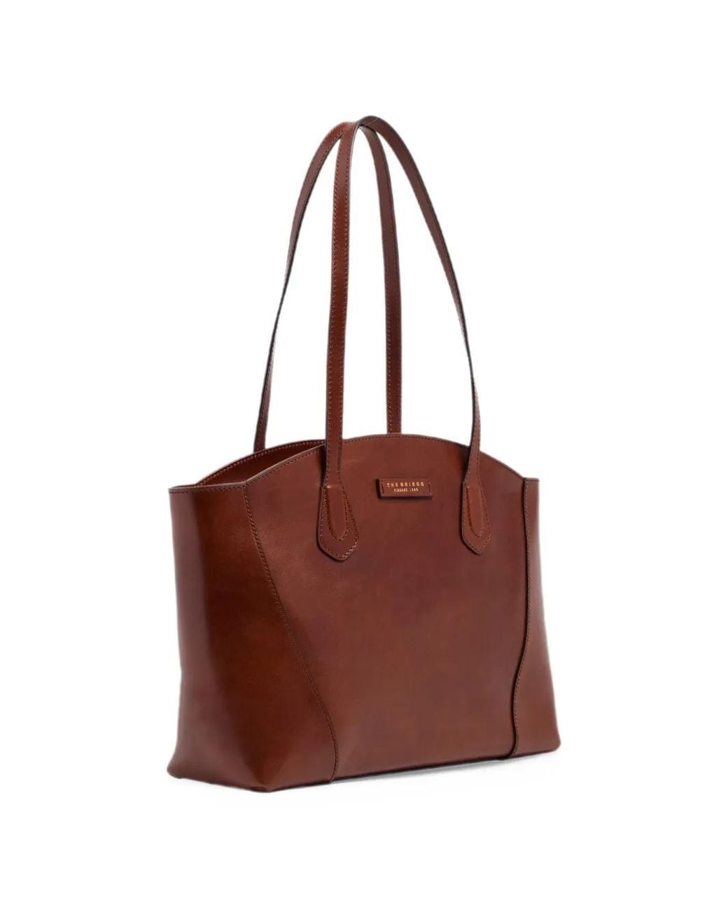 The Bridge Leather Shoulder Bag in Brown | Lyst