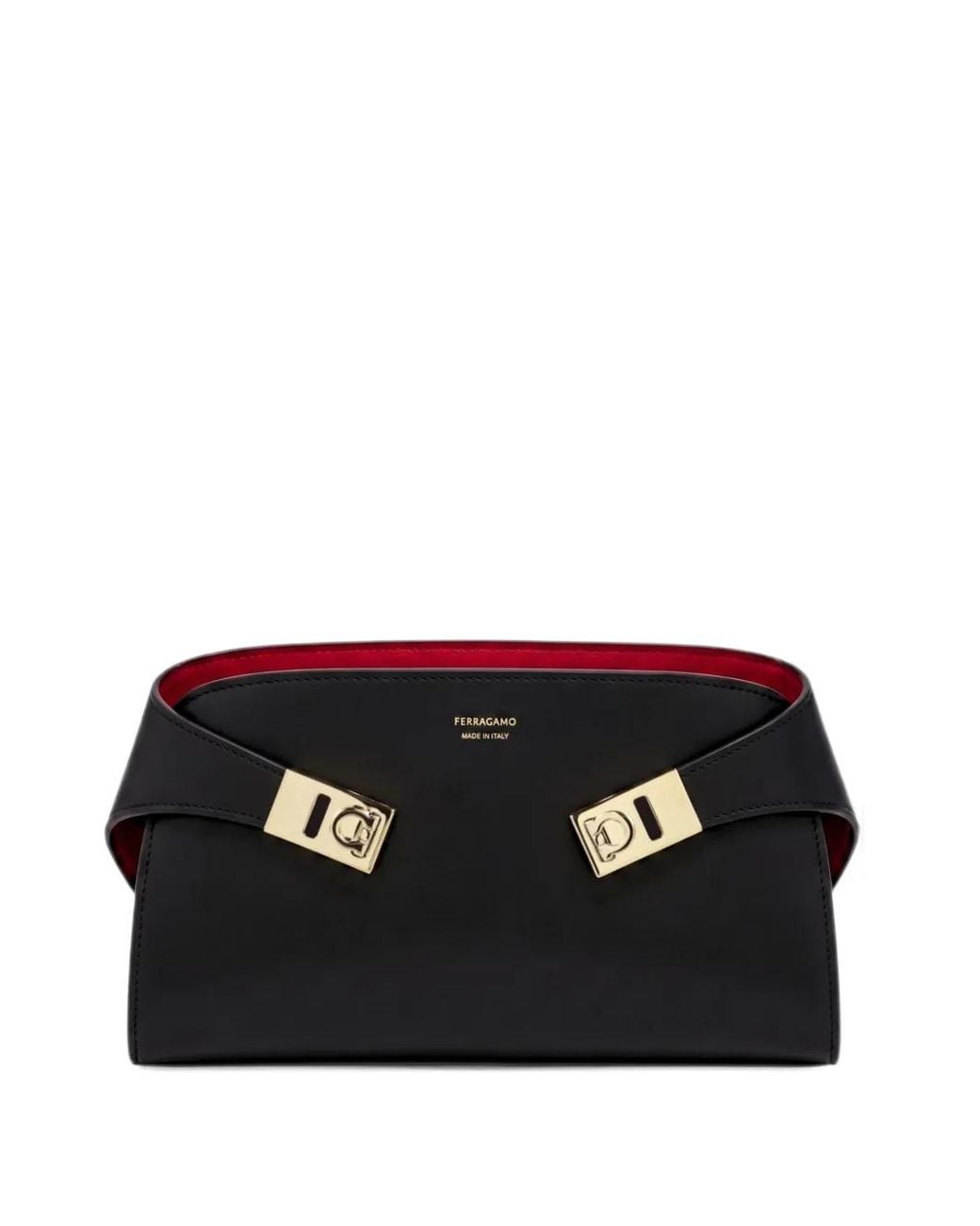 Ferragamo Black Hug Mini Bicolor Crossbody Bag