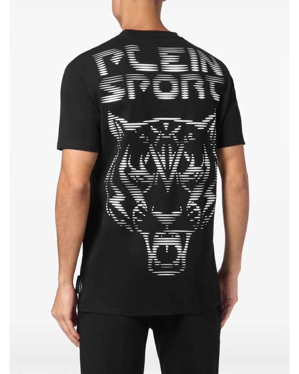 Philipp Plein Black Tiger T-Shirt for men